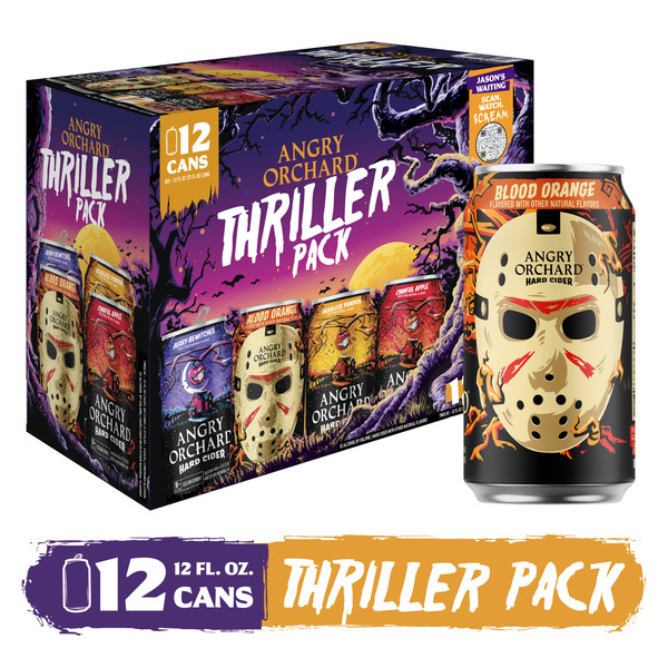 Angry Orchard Hard Cider Thriller Mix Pack Variety, Spiked
