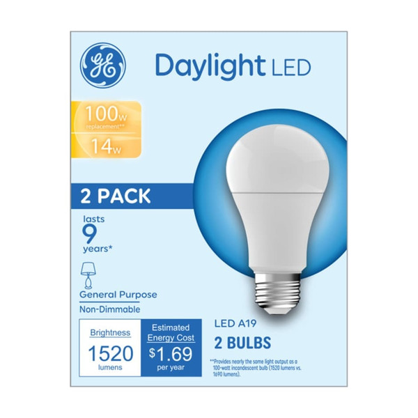 Family Dollar GE 100w Daylight Led A19 Bulbs Same-Day Delivery | Instacart