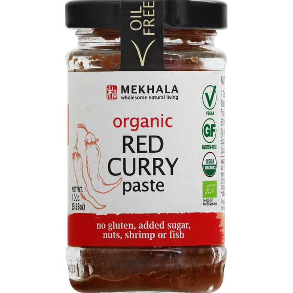 Mekhala Paste, Organic, Red Curry