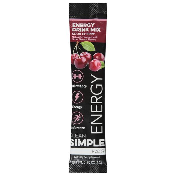 Clean Simple Eats Energy Drink Mix, Sour Cherry Same-Day Delivery