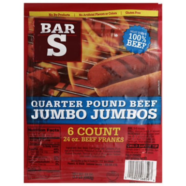 Bar-S Quarter Pound Jumbo Beef Franks