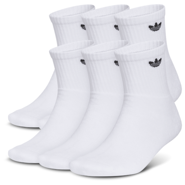adidas Originals Trefoil 2.0 Quarter Socks, L - White
