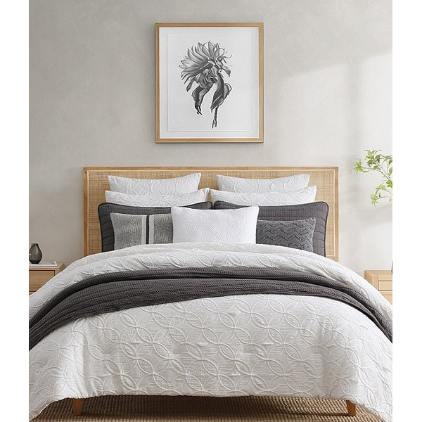 Jennifer Adams Fresno Raised Circular Jacquard Texture Comforter Mini Set