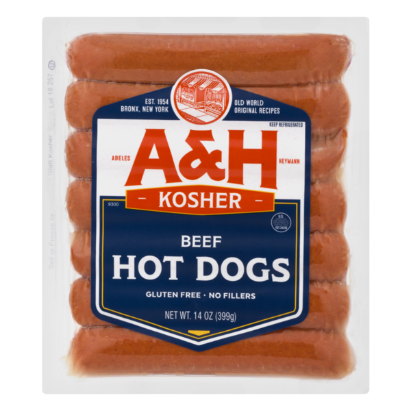 A & H Beef Hot Dogs (14 oz) from Publix Instacart