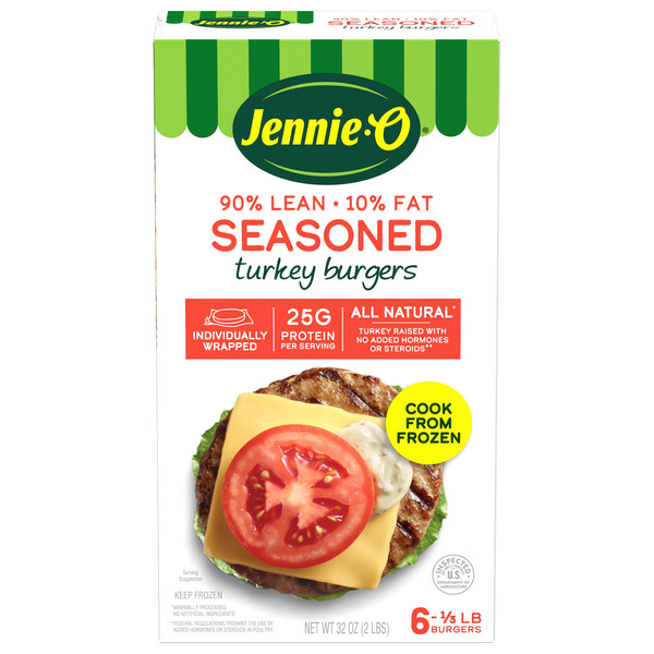 JENNIE-O TURKEY STORE JENNIE-O Frozen Turkey Burger Seasoned, 32 OZ