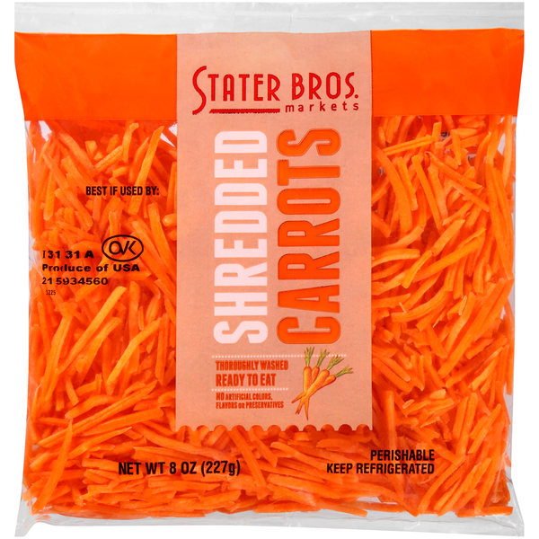 Stater Bros Shredded Carrots (8 oz bag) Instacart