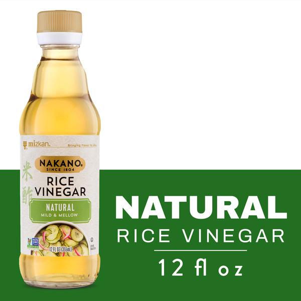Nakano Natural Rice Vinegar, Vinegar Perfect for Marinades and a Salad Vinaigrette, 12 FL oz
