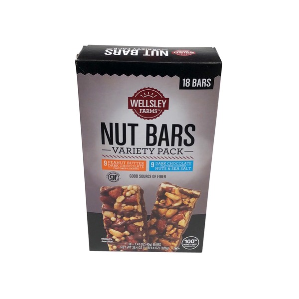 Wellsley Farms Variety Nut Bar Pack (18 ct) Instacart