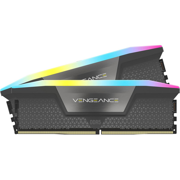 CORSAIR Vengeance RGB 32GB (2x16GB) 6000MHz DDR5 C30 AMD EXPO & Intel XMP DIMM Desktop Memory - Gray