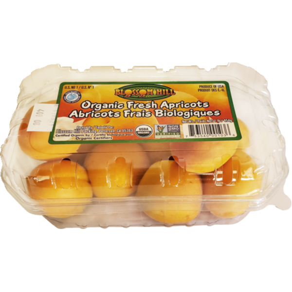 Organic Apricots, Clamshell