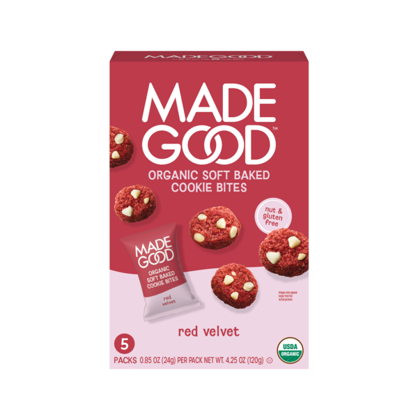 MadeGood Red Velvet Soft Baked Mini Cookies Same-Day Delivery or