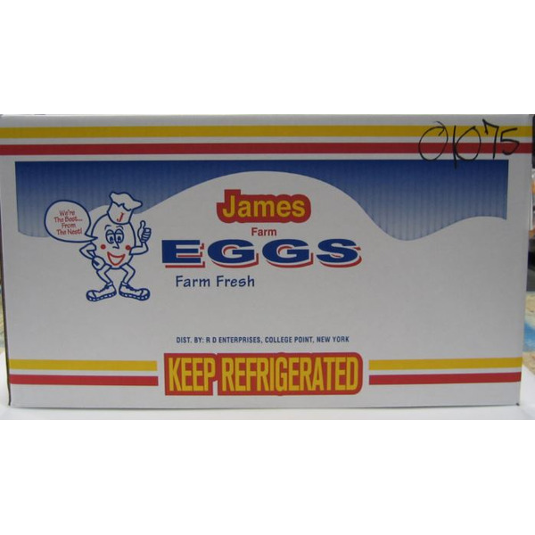 James Farm - Grade A Large Loose Eggs - 30 Dozen