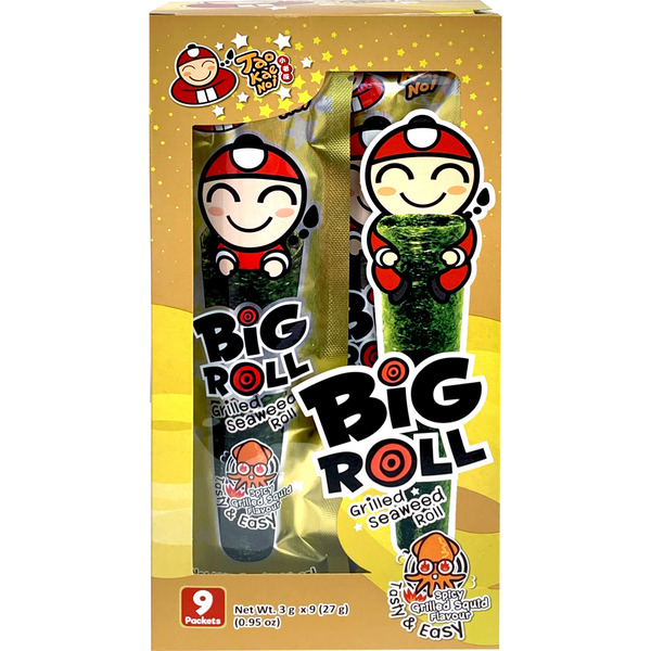 Tao Kae Noi Grilled Spicy Squid Seaweed Roll