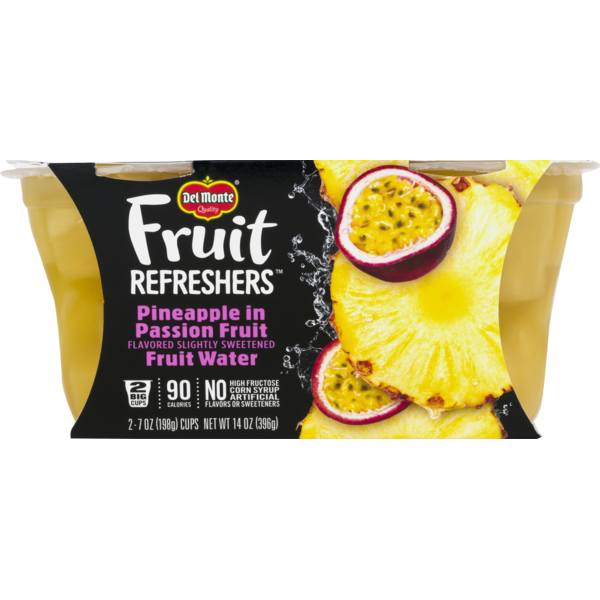 Del Monte Fruit Refreshers Pineapple in Passion Fruit Flavored Fruit