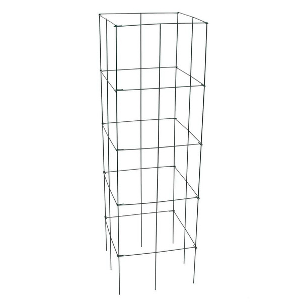 Vigoro 47 In. H X 14 In. W Green 4-panel Wire Steel Tomato Tower Plant Cage For Garden Climbing Vegetables