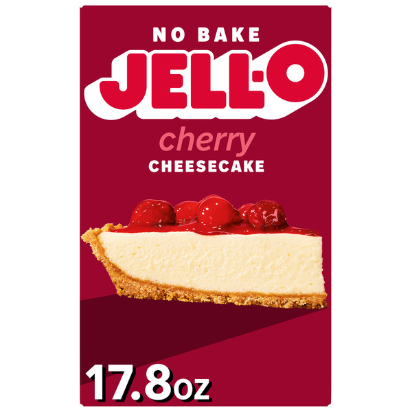 Eclat Chérie フェイスクリーム 4個セット Jell-O Cherry Cheesecake Dessert Kit with Cherry Topping, Filling