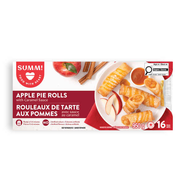 SUMM! Apple Pie Rolls with Caramel Sauce