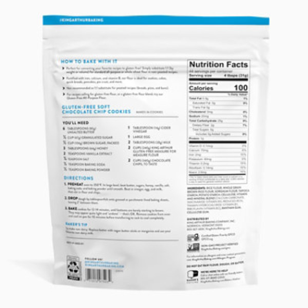 King Arthur Baking Company Measure for Measure Flour, Gluten-Free, Non-GMO Project Verified, Kosher