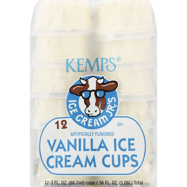 Kemps Ice Cream Cups, Vanilla