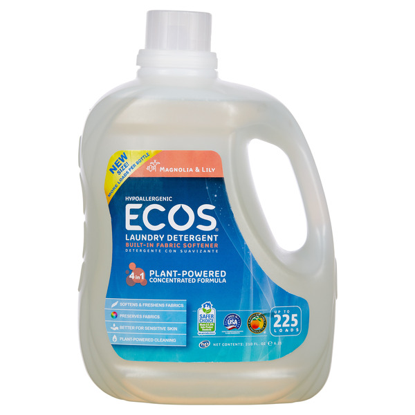 Ecos P=96 Magnolia & Lily 225 Loads High Efficiency Laundry Detergent