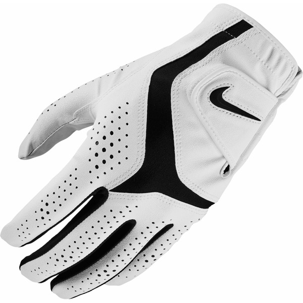 Nike Men's 2021 Dura Feel X Golf Gloves - White & Black