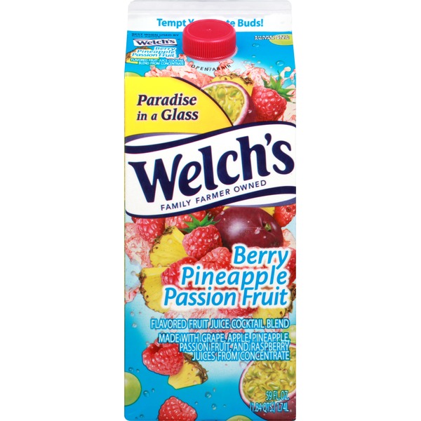 Welch's Fruit Juice Cocktail Blend, Berry Pineapple Passion Fruit (59 oz) from Safeway Instacart