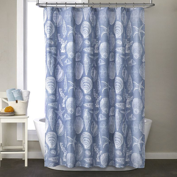 The Big One ® Ticking Stripe Shell Shower Curtain, Color