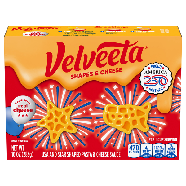 VELVEETA USA Shapes & Cheese Mac and Cheese Dinner