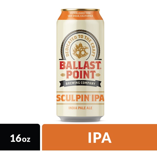 Ballast Point Sculpin IPA Craft Beer Can (16 fl oz) Instacart