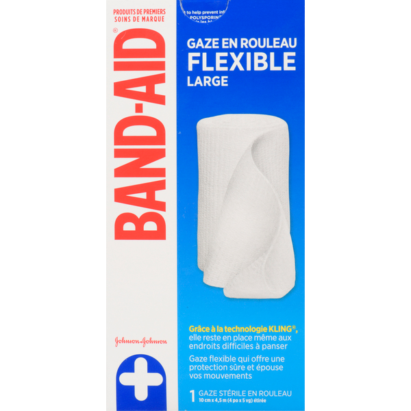BAND-AID First Aid Rolled Gauze, 10Cm X 4.5M Same-Day Delivery
