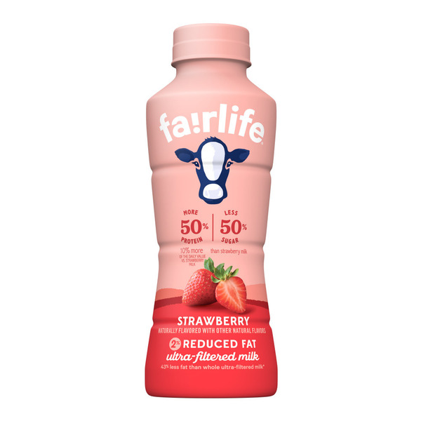fairlife Strawberry 2% Reduced Fat Ultra-Filtered Milk Same-Day