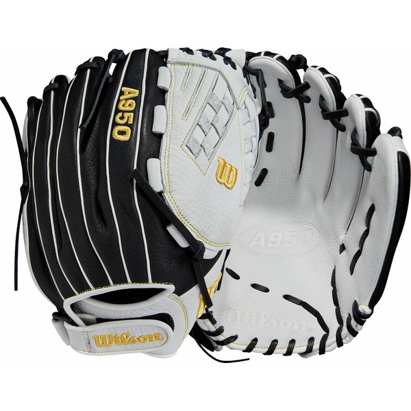 Wilson 2022 A950 Series Fastpitch Glove - Black & White