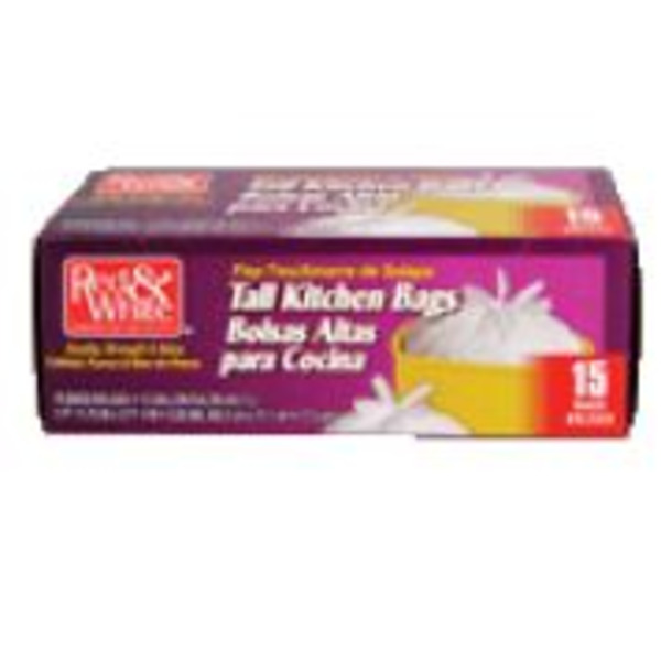 Red & White - Flap Kitchen Bag - 12/13 gal