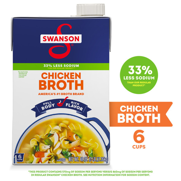 Swanson's Natural Goodness 33% Less Sodium Chicken Broth