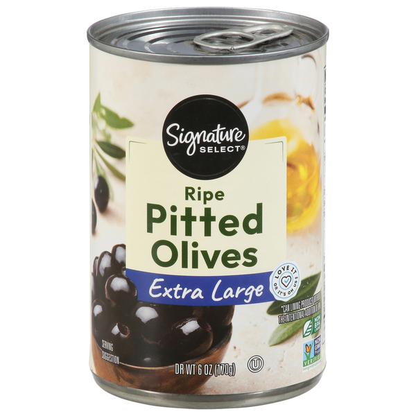 Signature SELECT Olives, Extra Large, Pitted Ripe