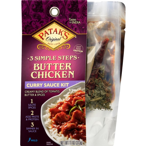 Pataks Curry Sauce Kit, Butter Chicken, Mild (1 each) Instacart
