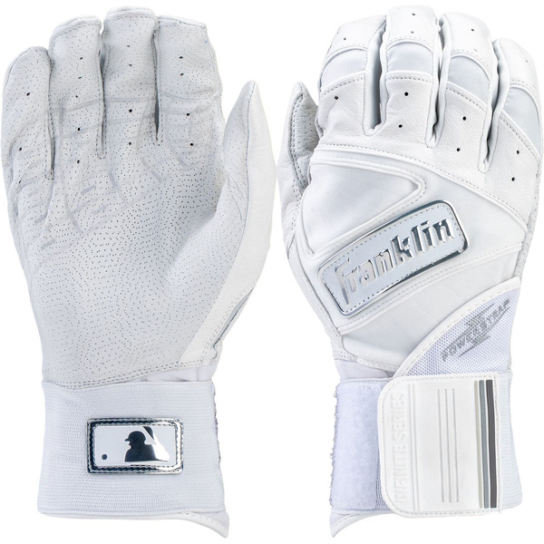 Franklin Sports Adult Infinite Batting Gloves - White