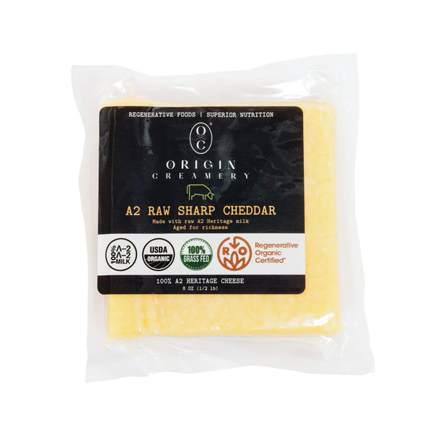 Origin Creamery A2 Raw Sharp Cheddar Same-Day Delivery or Pickup | New ...