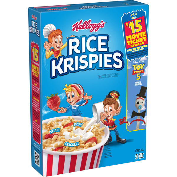 Kellogg's Rice Krispies Breakfast Cereal, 8 Vitamins and Minerals