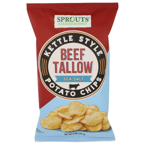 Sprouts Sea Salt Beef Tallow Kettle Style Potato Chips