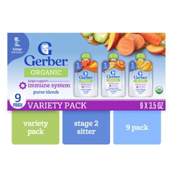 Gerber Stage 2 Baby Food Organic Baby Food Pouches Puree