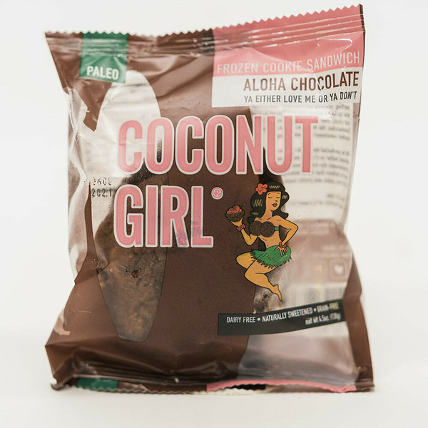 Coconut Girl Aloha Chocolate Frozen Cookie Sandwich Same-Day