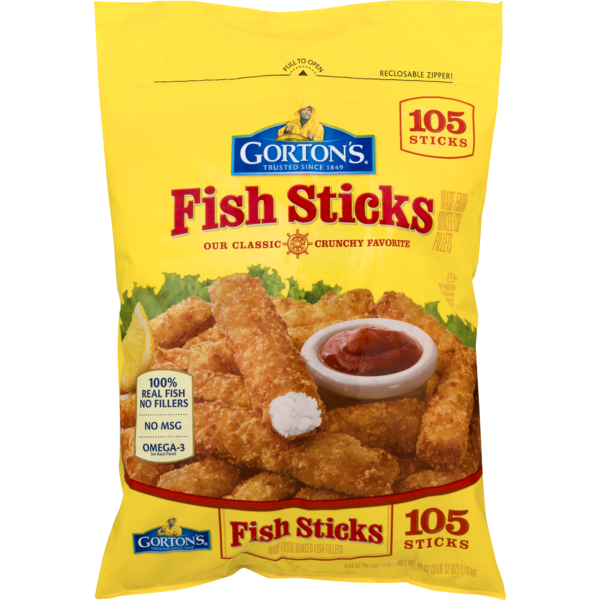 Gorton's Crunchy Breaded Fish Sticks (0.54 oz) Instacart
