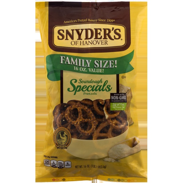 Snyders Pretzels, Sourdough Specials, Family Size! (16 oz) from Walmart