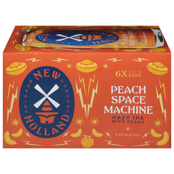 New Holland Brewing Beer, with Peach, Hazy IPA, Peach Space