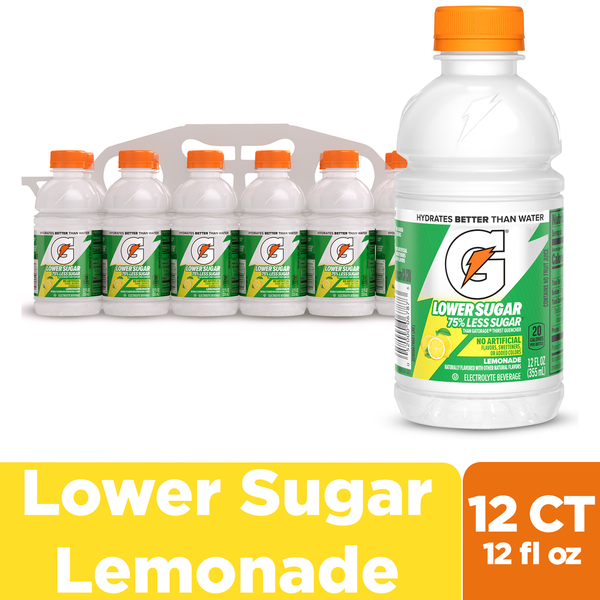 Gatorade Lower Sugar Lemonade Sports Drink Mini Multipack Bottles