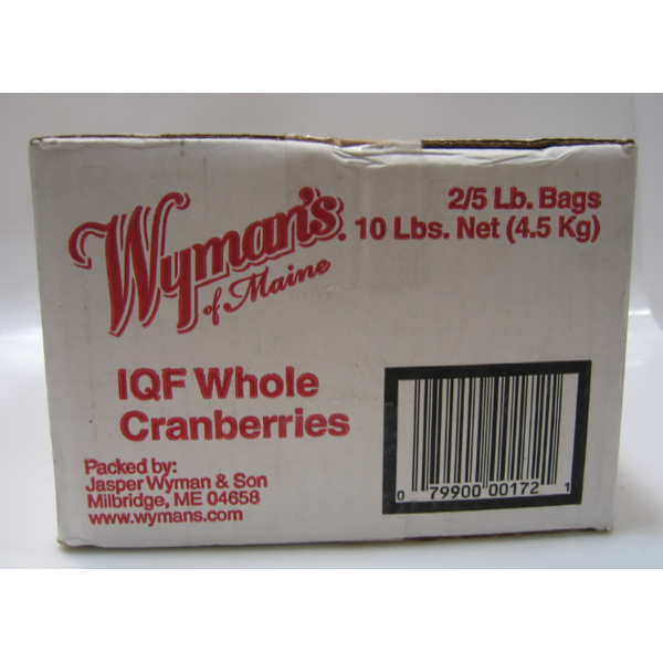Frozen Wyman - Whole Cranberries - 2/5 lbs