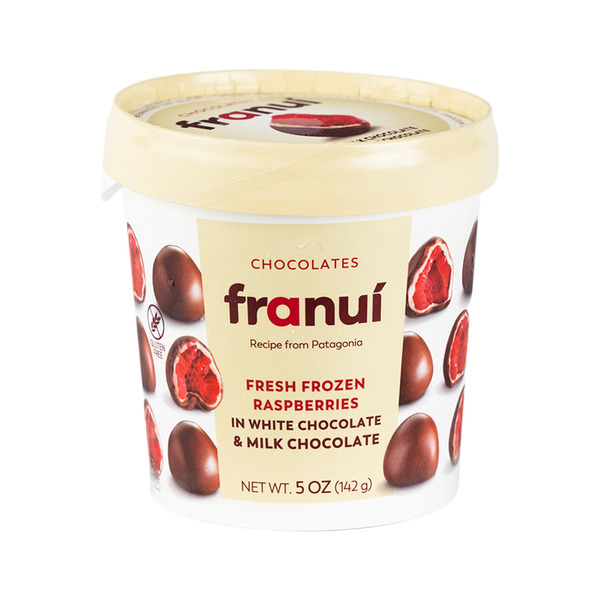 Franui Franuí Frozen Fresh Raspberries in White & Milk Chocolate Same-Day ...