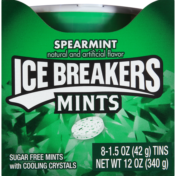 Ice Breakers Mints, Sugar Free, Spearmint (8 each) Instacart