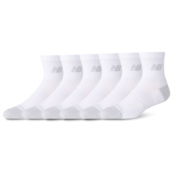 New Balance Active Quarter Socks, M - Core White